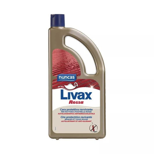 NUNCAS LIVAX 1LT ROSSA CERA PROTETTIVA RAVVIVANTE PER MATTONI E PIASTRELLE ROSSE