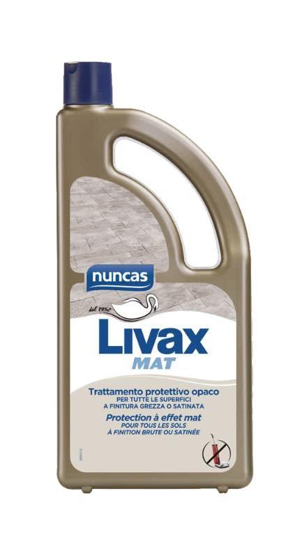 NUNCAS LIVAX 1L MAT TRATTAMENTO PROTETTIVO OPACO PER TUTTE LE SUPERFICI A FINITURA GREZZA O SATINATA