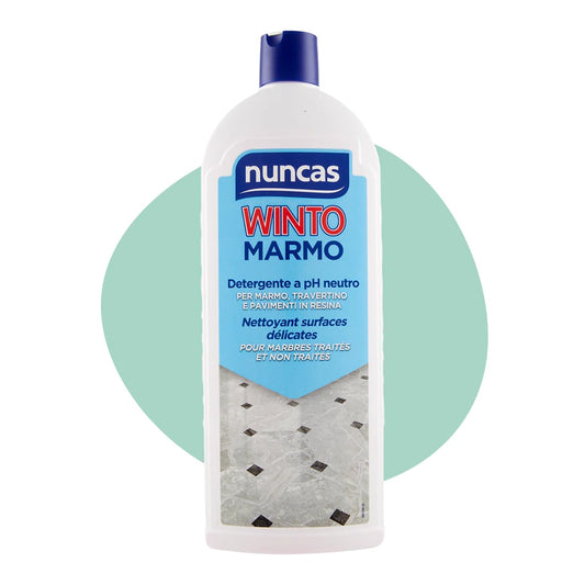 NUNCAS WINTO MARMO 1L DETERGENTE A PH NEUTRO PER MARMO,TRAVERTINO E PAVIMENTI IN RESINA