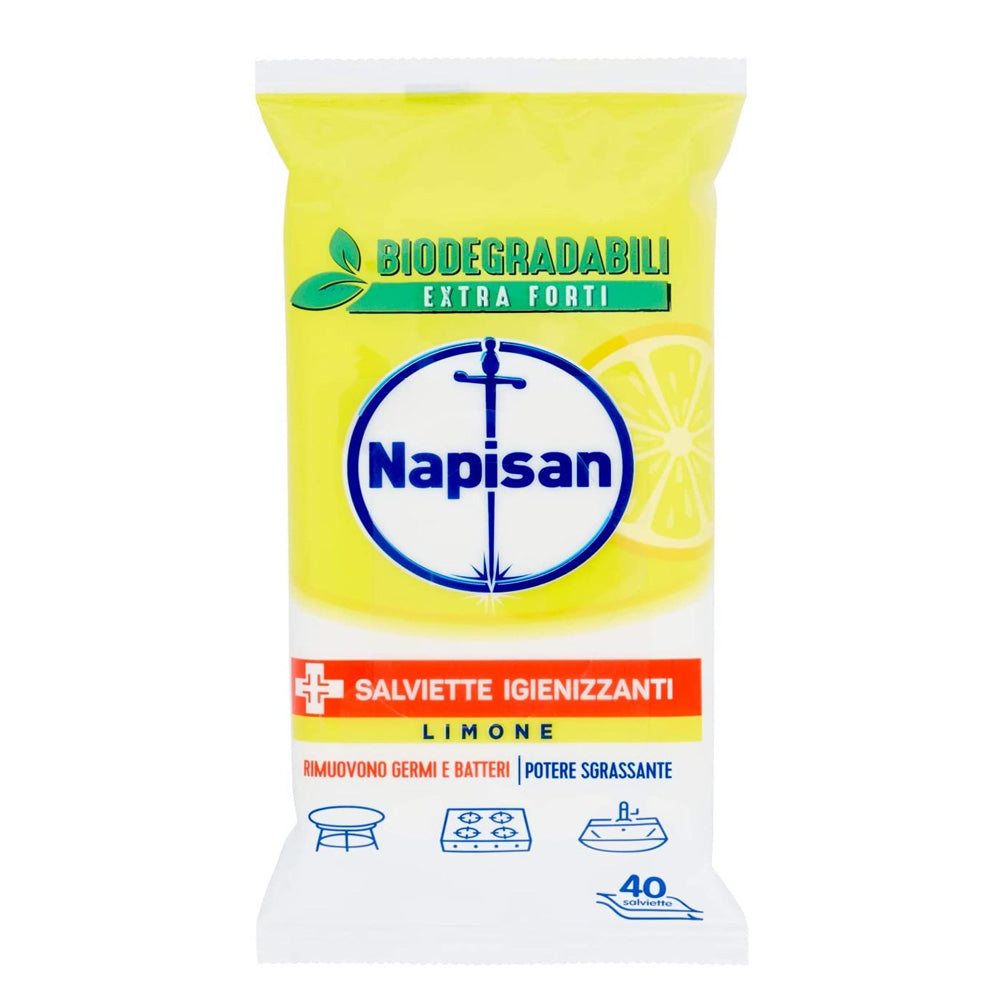 NAPISAN SALVIETTE IGIENIZZANTI EXTRA FORTI 40PZ LIMONE