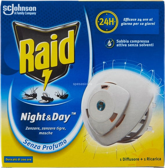 RAID NIGHT&DAY 1 DIFFUSORE+ 1 RICARICA