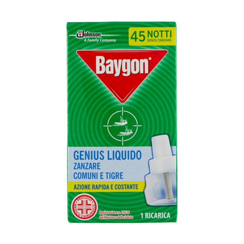 BAYGON GENIUS RICARICA LIQUIDO 45 NOTTI