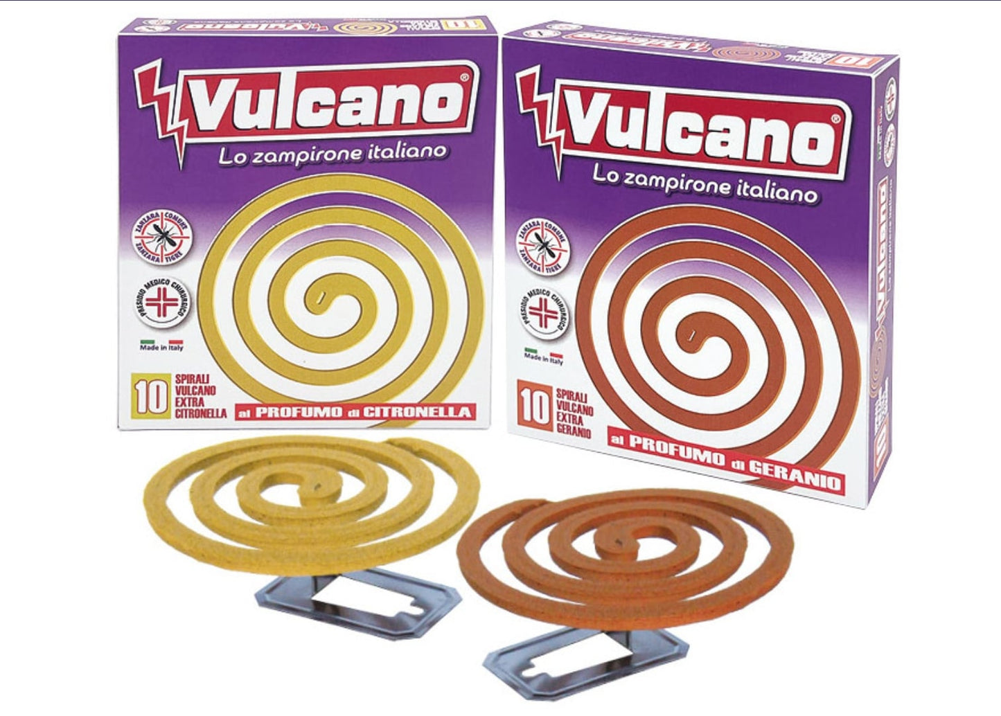 VULCANO 10 SPIRALI EXTRA AL PROFUMO DI GERANIO/CITRONELLA