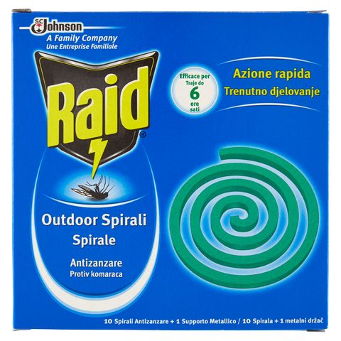 RAID SPIRALI ANTIZANZARE 10PZ