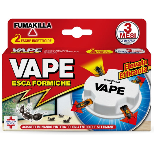 VAPE FUMAKILLA ESCA FORMICHE 2 ESCHE INSETTICIDE 2X2G