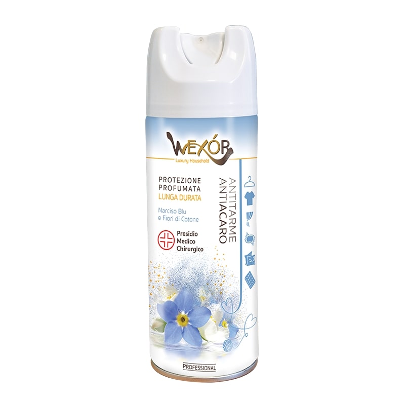 WEXOR ANTITARME ANTIACARO SPRAY 400ML NARCISO BLU E FIORI DI COTONE PMC