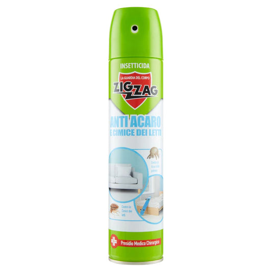 ZIG ZAG INSETTICIDA ANTI ACARO E CIMICE DEI LETTI 300ML PRESIDIO MEDICO CHIRURGICO