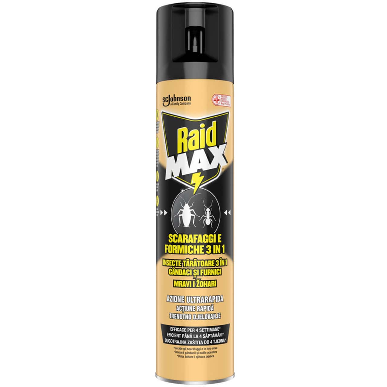 RAID SPRAY MAX SCARAFAGGI E FORMICHE 3 IN 1 300ML