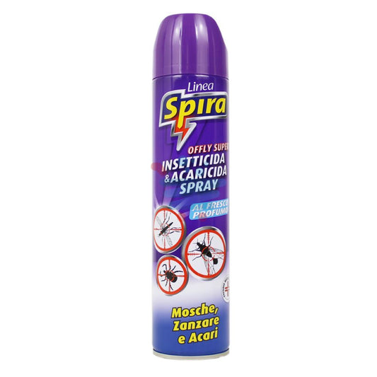 SPIRA INSETTICIDA & ACARICIDA SPRAY MOSCHE, ZANZARE E ACARI SPRAY 400ML