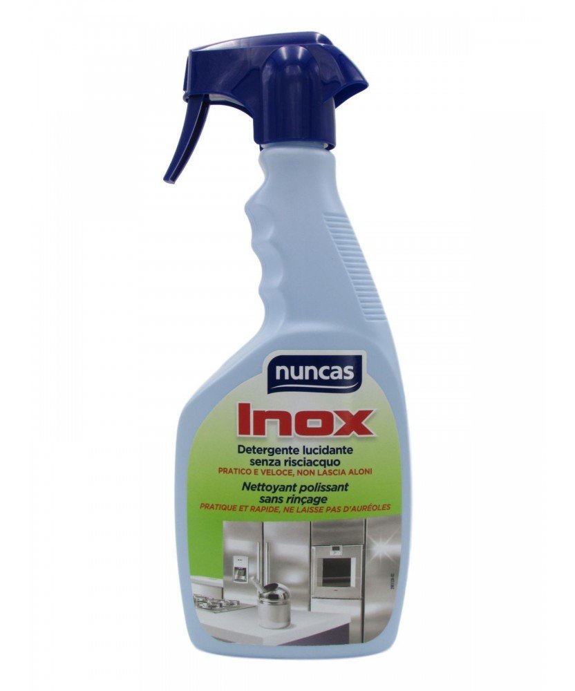 NUNCAS INOX DETERGENTE LUCIDANTE SENZA RISCIAQUO SPRAY 500ML