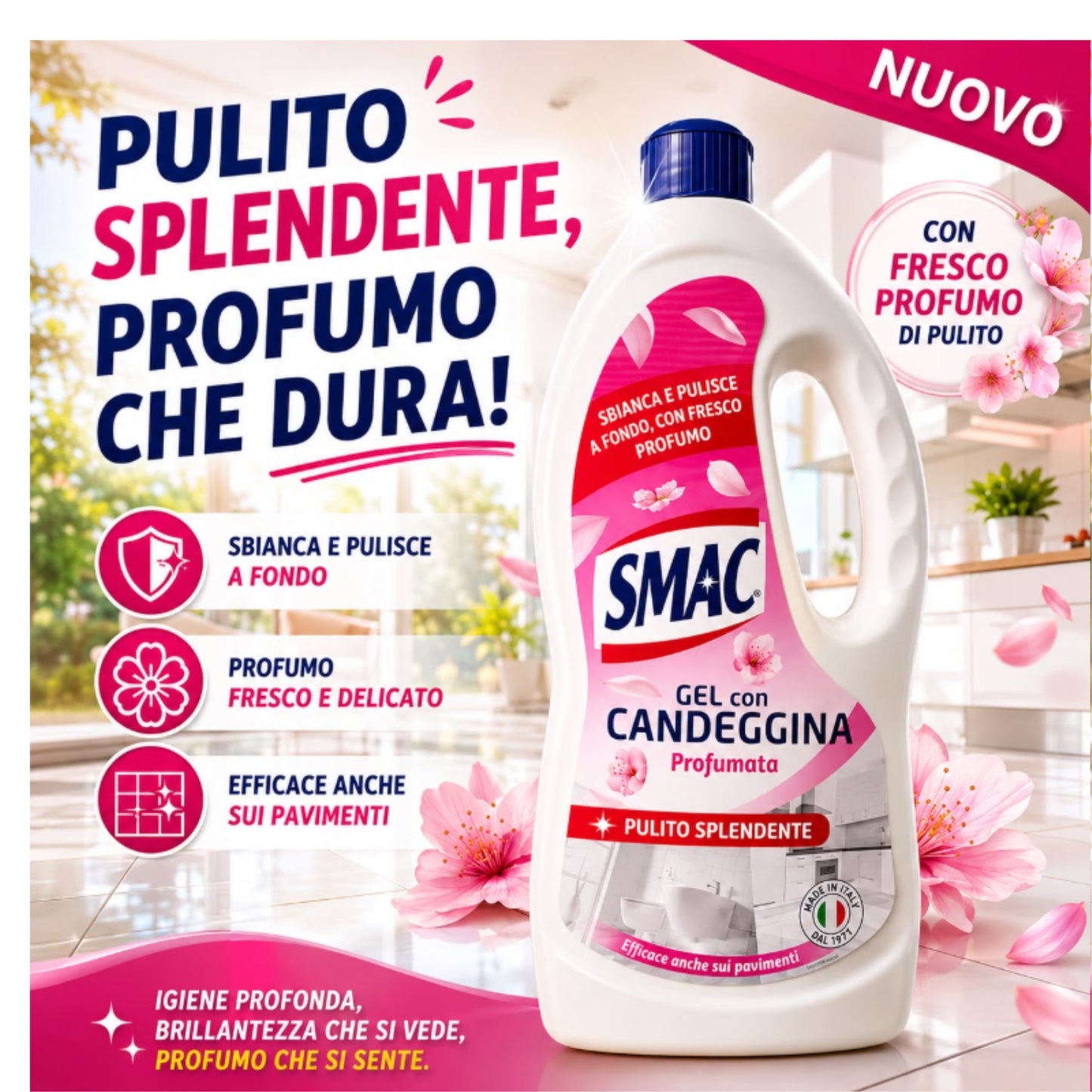 SMAC GEL 850ML CON CANDEGGINA PROFUMATA