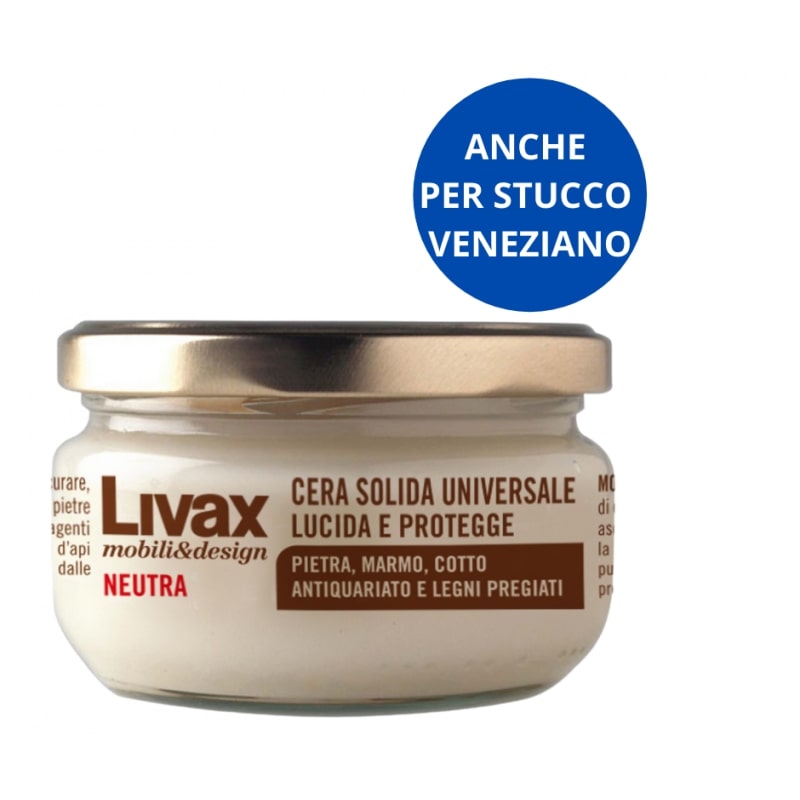 NUNCAS LIVAX MOBILI&DESIGN CERA SOLIDA UNIVERSALE NEUTRA 150ML