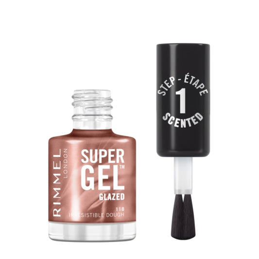 RIMMEL SMALTO SUPER GEL GLAZED 118 IRRESISTIBLE DOUGH