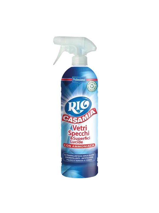 RIO CASAMIA VETRI SPECCHI & SUPERFICI LUCIDE CON AMMONIACA SPRAY 800ML