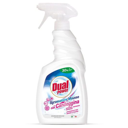 DUAL POWER SGRASSATORE MOUSSE CON CANDEGGINA SPRAY 750ML