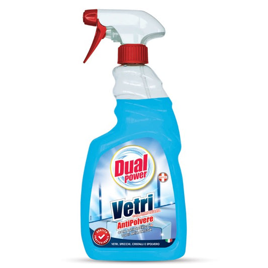 DUAL POWER SPRAY VETRI CON AMMONIACA ANTIPOLVERE HACCP 750ML