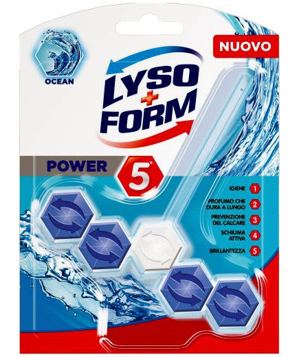 LYSOFORM TAVOLETTA WC 55GR POWER 5 OCEAN