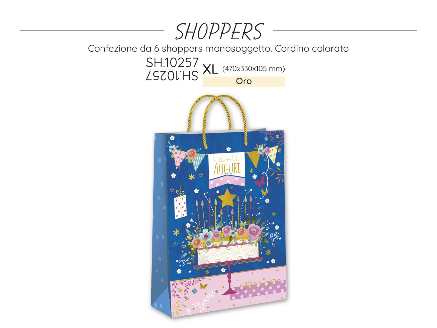 CROMO NB SHOPPER COMPLEANNO SH.10257XL