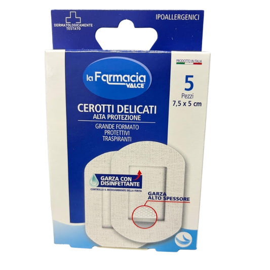 LA FARMACIA VALCE CEROTTI DELICATI ALTA PROTEZIONE CM.7,5X5 5PZ