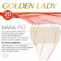 GOLDEN LADY COLLANT MARA PIU' 20DEN XXL NERO