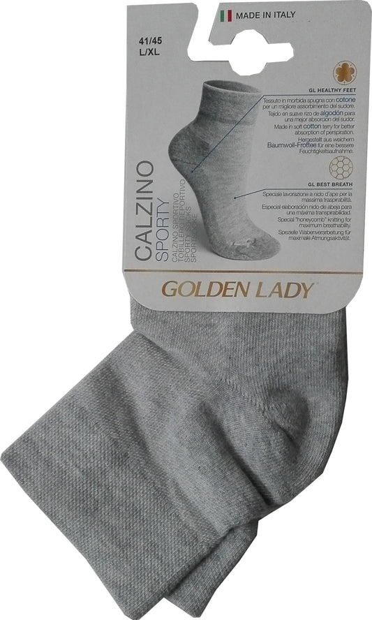 GOLDEN LADY CALZINO SPORTY CLASSICO MORBIDO GRIGIO MELANGE 36-40