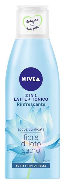 NIVEA LATTE+TONICO 2IN1 RINFRESCANTE 200ML VITAMINA E & FIORE DI LOTO