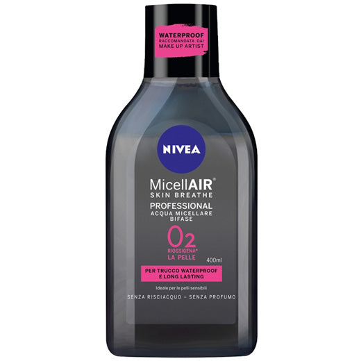 NIVEA MICELLAIR ACQUA MICELLARE BIFASE O2 WATERPROOF 400ML
