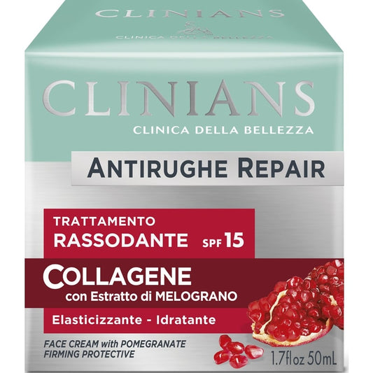 CLINIANS ANTIRUGHE REPAIR GIORNO TRATTAMENTO RASSODANTE SPF15 COLLAGENE 50ML