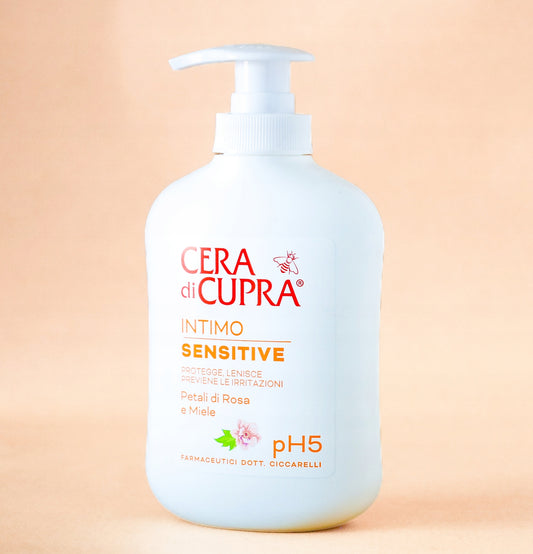 CERA DI CUPRA INTIMO 200ML SENSITIVE PH 5 PETALI DI ROSA E MIELE