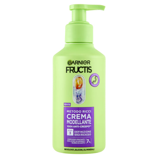 GARNIER FRUCTIS METODO RICCI CREMA MODELLANTE 100H ANTI-CRESPO STEP 3 260ML