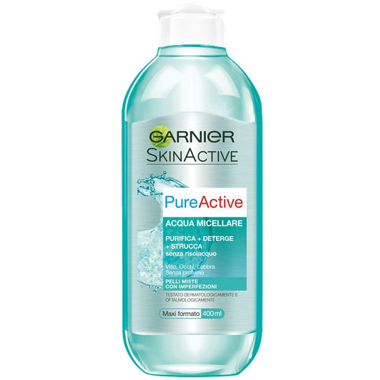 GARNIER ACQUA MICELLARE 400ML PURE ACTIVE PELLI MISTE CON IMPERFEZIONI