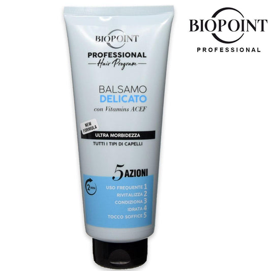 BIOPOINT BALSAMO 350ML DELICATO 5 AZIONI TUTTI I TIPI DI CAPELLI