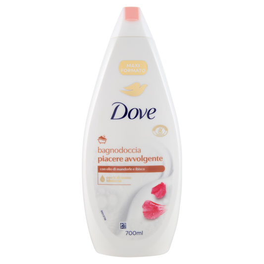 DOVE BAGNODOCCIA 700ML PIACERE AVVOLGENTE OLIO DI MANDORLE E IBISCO