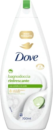 DOVE BAGNODOCCIA 700ML RINFRESCANTE CETRIOLO E TE' VERDE