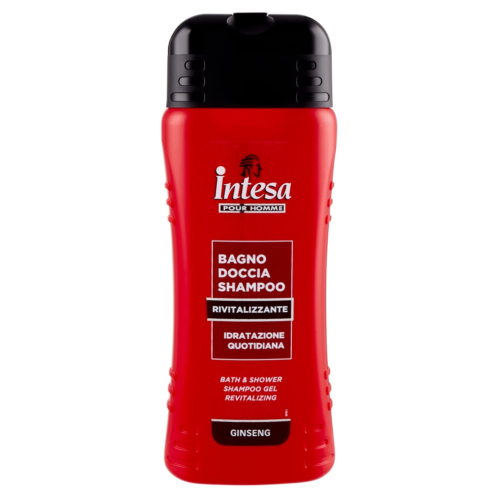 INTESA POUR HOMME BAGNO DOCCIA SHAMPOO 500ML RIVITALIZZANTE GINSENG