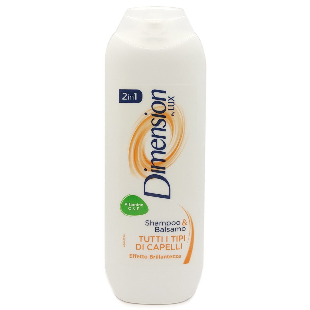 DIMENSION SHAMPOO & BALSAMO 2IN1 250ML TUTTI I TIPI DI CAPELLI EFFETTO BRILLANTEZZA