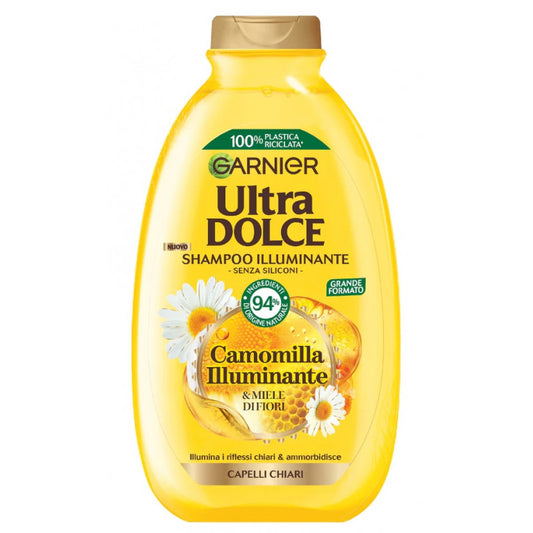 GARNIER ULTRA DOLCE SHAMPOO 400ML CAMOMILLA ILLUMINANTE & MIELE DI FIORI