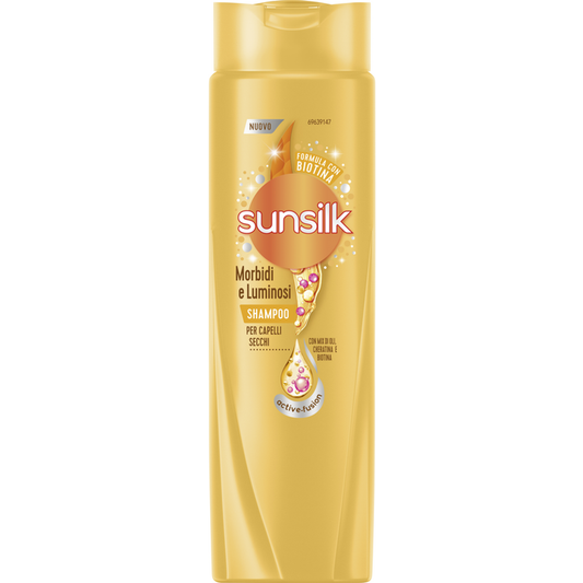 SUNSILK SHAMPOO 250ML MORBIDI E LUMINOSI CAPELLI SECCHI