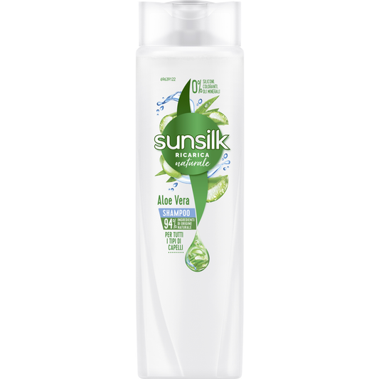 SUNSILK SHAMPOO 250ML RICARICA NATURALE ALOE VERA TUTTI I TIPI DI CAPELLI