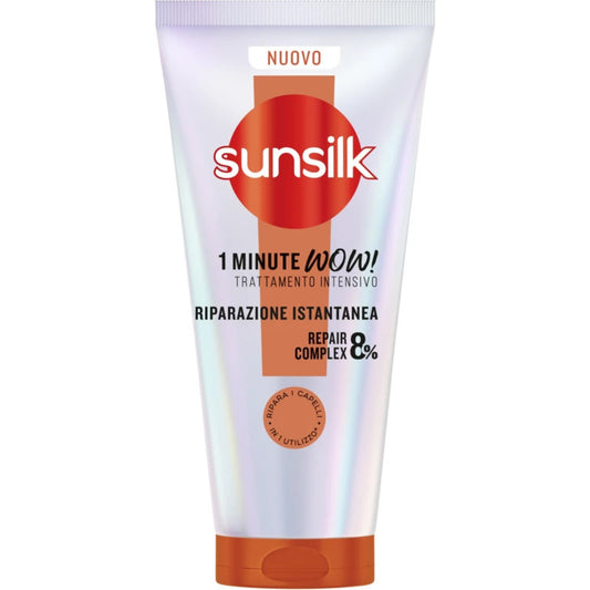 SUNSILK 1 MINUTE WOW TRATTAMENTO INTENSIVO 180ML RIPARAZIONE ISTANTANEA REPAIR COMPLEX 8%