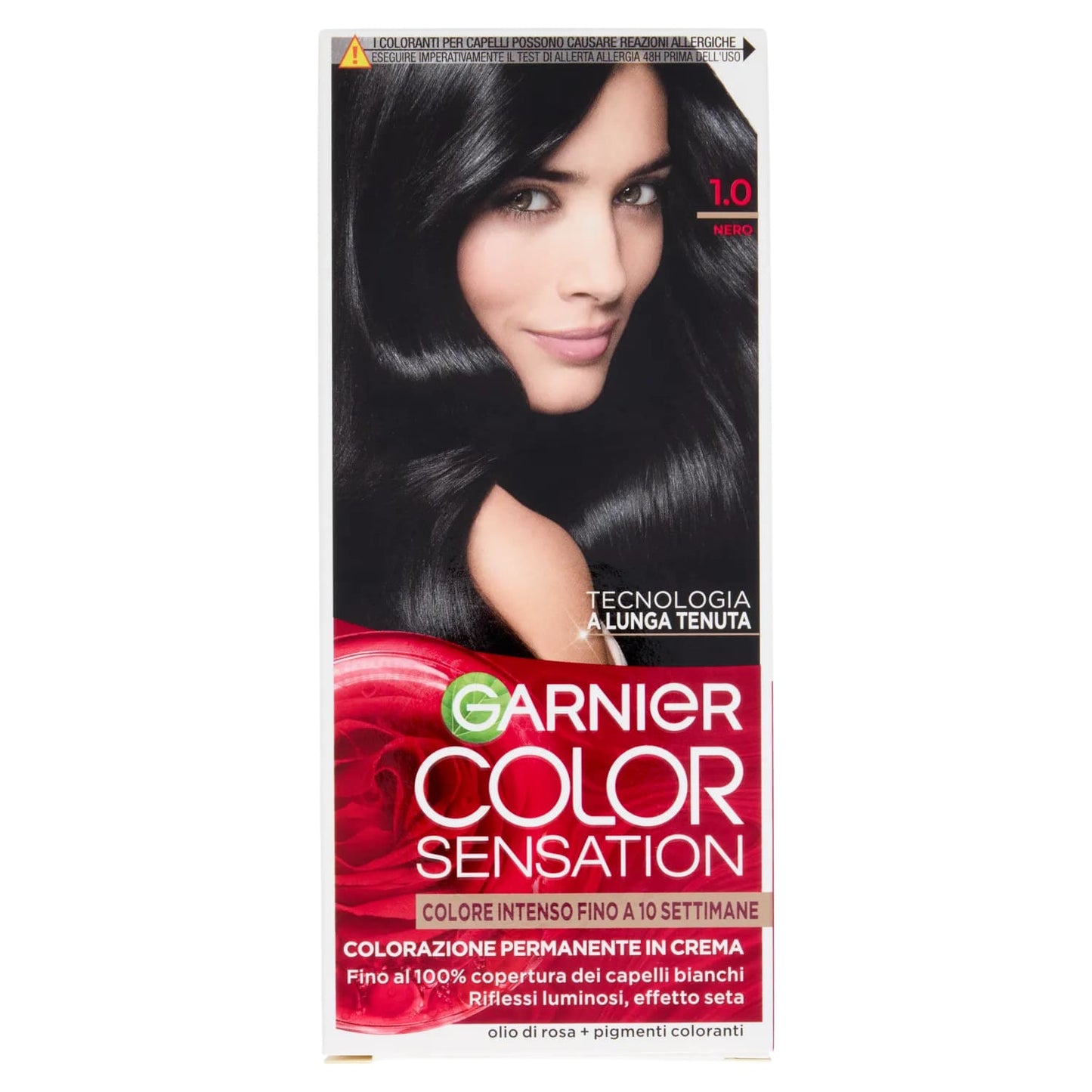 GARNIER COLOR SENSATION COLORAZIONE PERMANENTE IN CREMA 1.0 NERO