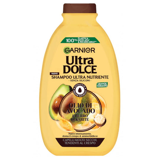 GARNIER ULTRA DOLCE SHAMPOO 400ML OLIO DI AVOCADO & BURRO DI KARITE'