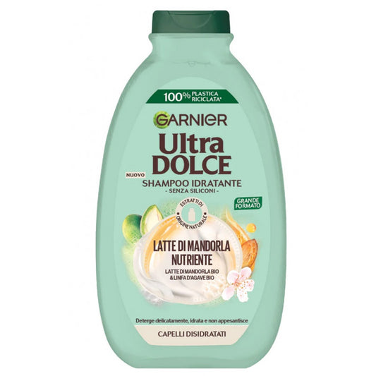 GARNIER ULTRA DOLCE SHAMPOO 400ML LATTE DI MANDORLA NUTRIENTE