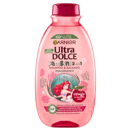 GARNIER ULTRA DOLCE SHAMPOO 300ML BAMBINI 2IN1 CILIEGIA DISNEY PRINCESS