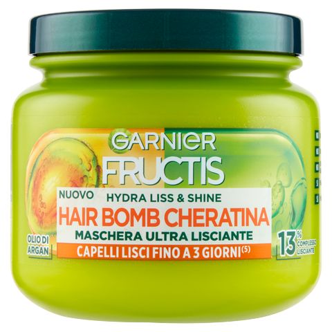 GARNIER FRUCTIS MASCHERA 320ML HAIR BOMB CHERATINA HYDRA LISS & SHINE