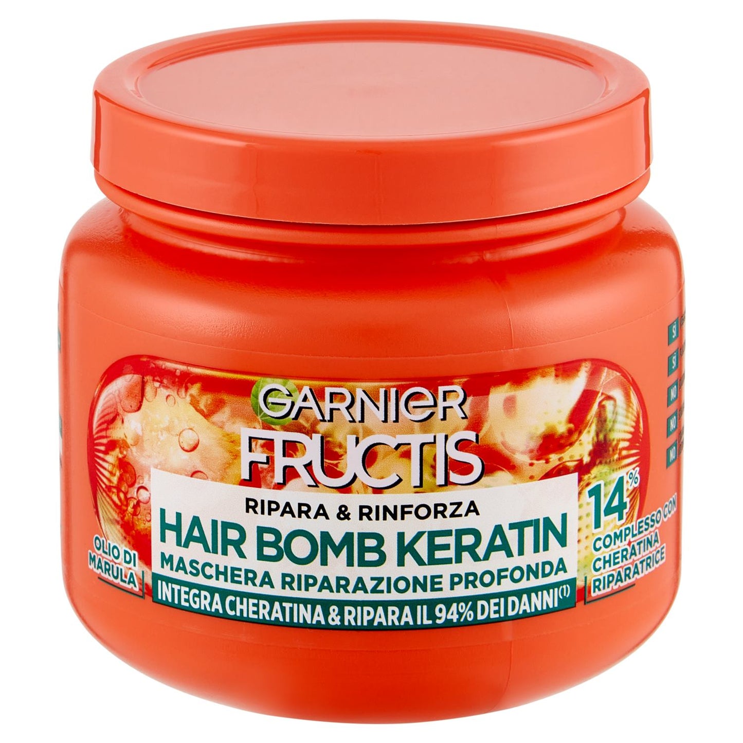 GARNIER FRUCTIS MASCHERA 320ML HAIR BOMB KERATIN RIPARA & RINFORZA