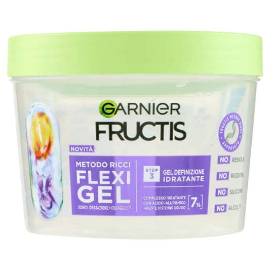 GARNIER FRUCTIS METODO RICCI FLEXI GEL STEP 3 GEL DEFINIZIONE IDRATANTE 100H DI IDRATAZIONE + FISSAGGIO