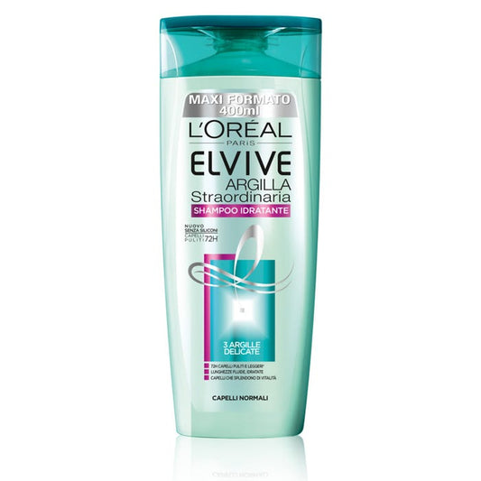 L'OREAL ELVIVE SHAMPOO 400ML ARGILLA STRAORDINARIA IDRATANTE