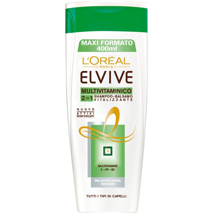 L'OREAL ELVIVE SHAMPOO 400ML MULTIVITAMINICO 2IN1