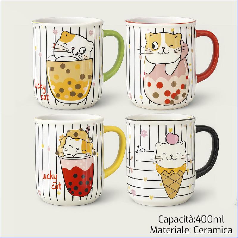 ARCA TAZZA MUG 400ML ART.1478 COLORI ASSORTITI